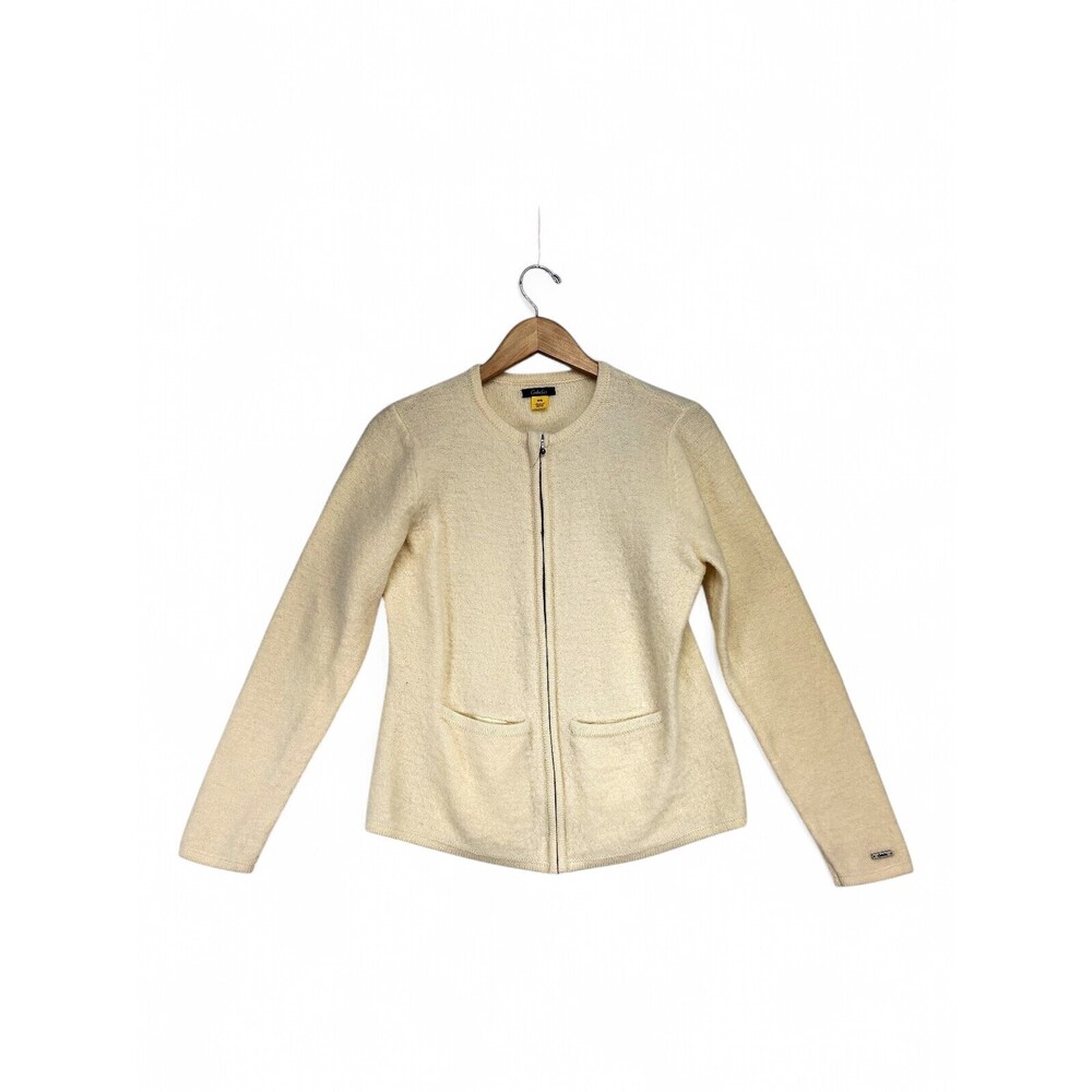 Cabela's Women's 100%‎ Wool Zip Crew Sweater Jacket M